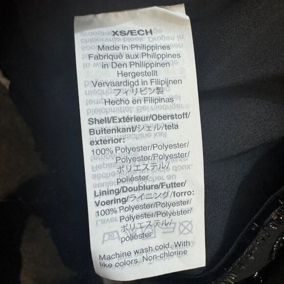 J.Crew Womens Size XSmall Black V-Neck Polka Dot Wrap Top Lined - Picture 5 of 7